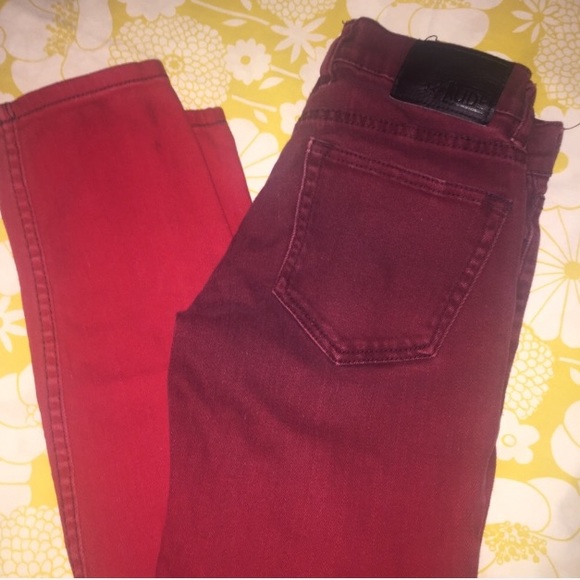 🌀Rude Red Ombré Skinny Jeans🌀 - Picture 4 of 4